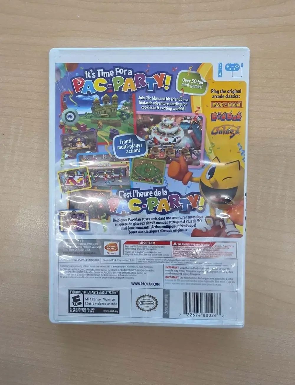 Pac-Man Party Nintendo Wii Video Game
